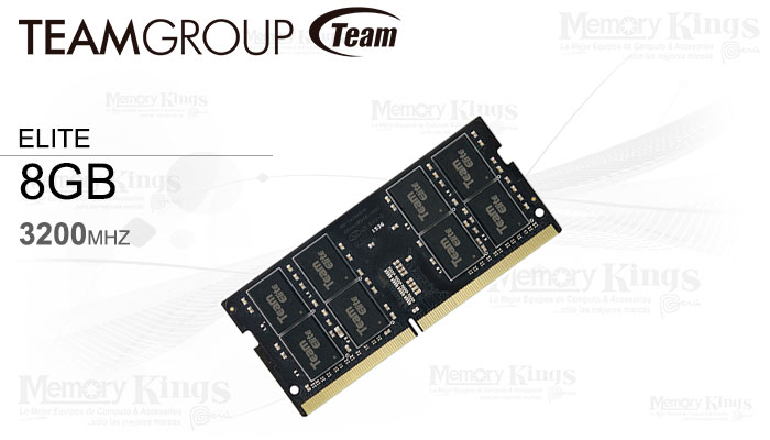 MEMORIA SODIMM DDR4 8GB 3200 CL22 TEAMGROUP ELITE