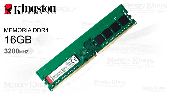 MEMORIA DDR4 16GB 3200 CL22 KINGSTON KVR32N22S8|16