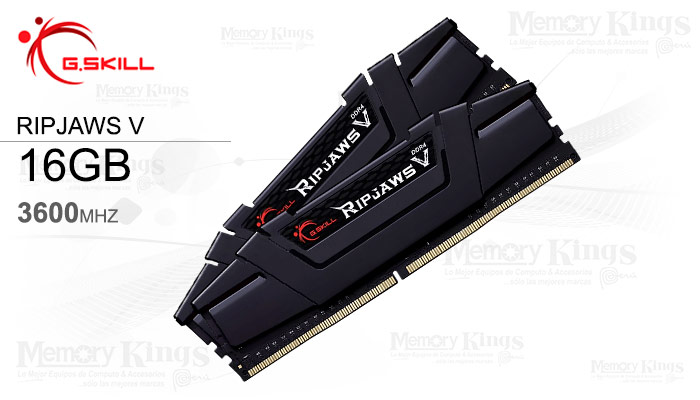 MEMORIA DDR4 16GB 3600 CL18 G.SKILL RIPJAWS V 2x8GB DUAL CHANNEL